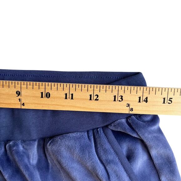 SKIN WORLDWIDE Audriana Azure Blue Velour Joggers Women's Size 2/M NWT - Picture 2 of 6